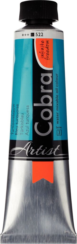 Cobra Artist Wassermischbare Ölfarbe Tube 40 ml Türkisblau 522