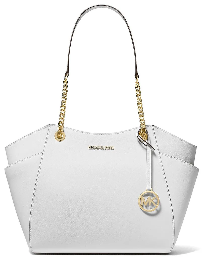 Michael Kors Sac à main Large Shoulder Blanc en Cuir de Luxe Chic