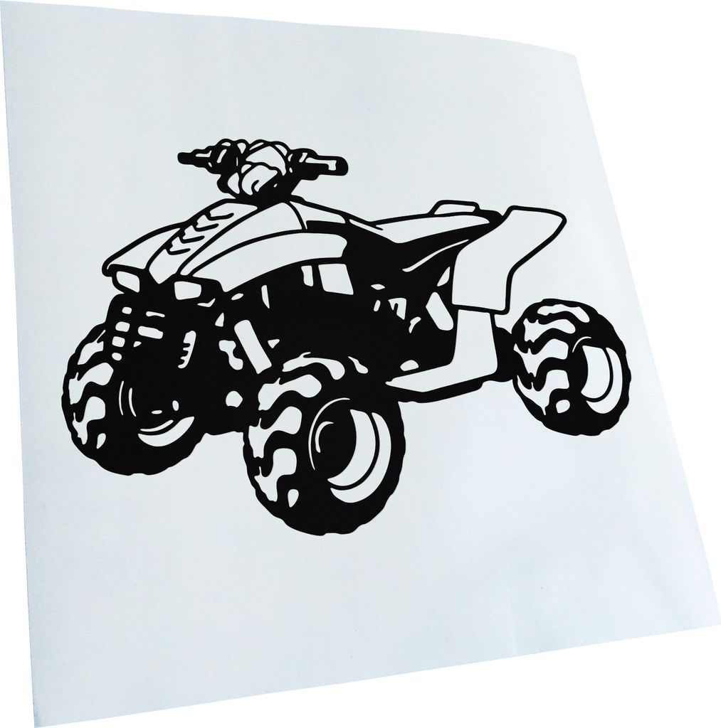 hauptsachebeklebt Kiwistar - Autoaufkleber - Quad Motorbike Heckscheibe - Aufkleber für Auto Kfz Fahrrad, LKW, Truck Mofa