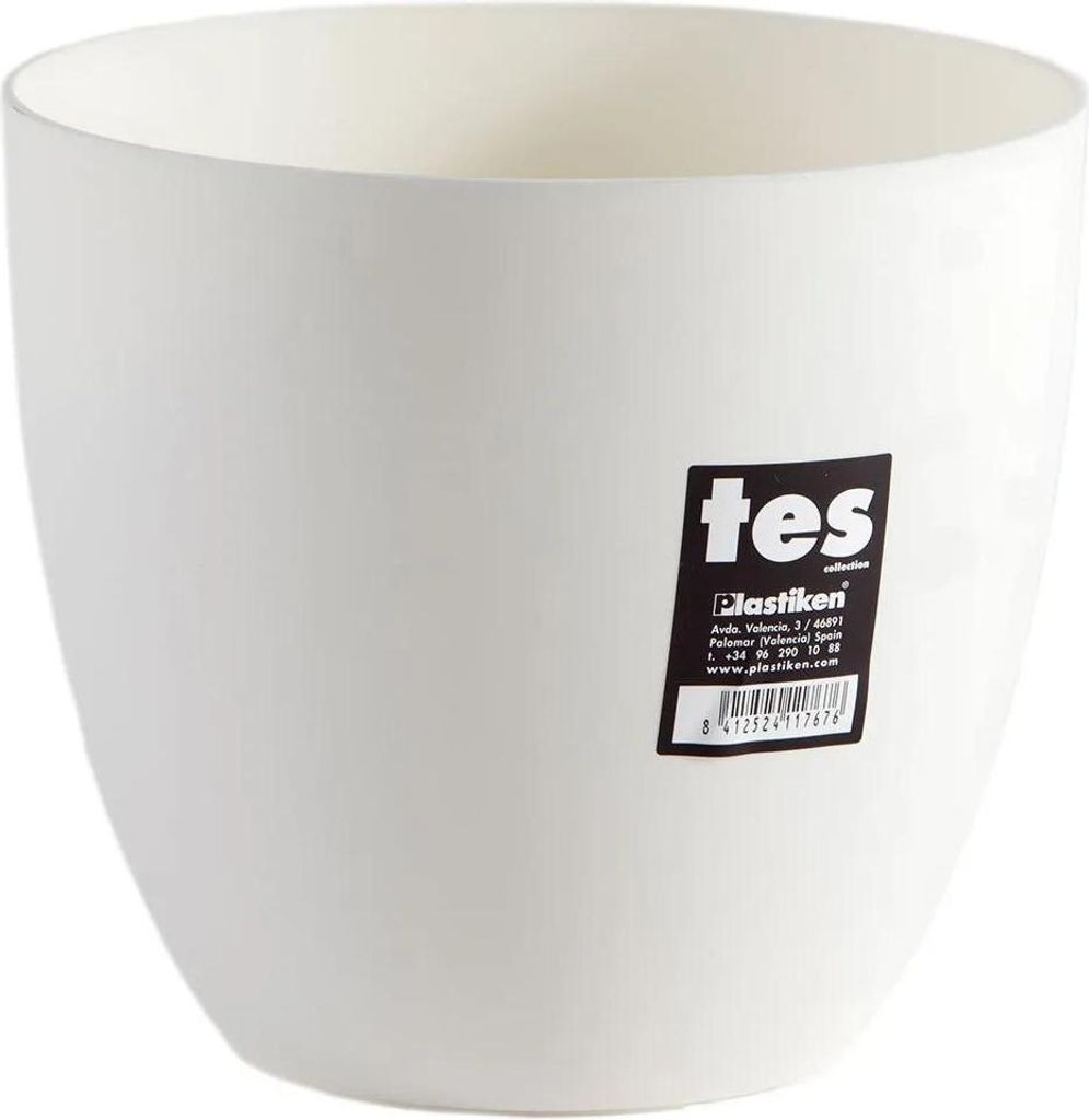 PLASTIKEN Flowerpot Bowl Tes - 18 cm - Weiß