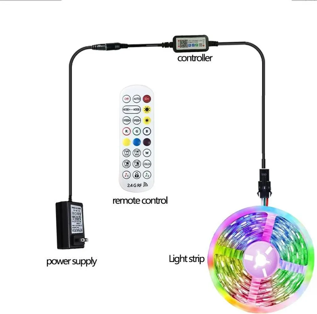 Smart luci App controllo colore dinamica sincronizzazione musica fai da te LED l