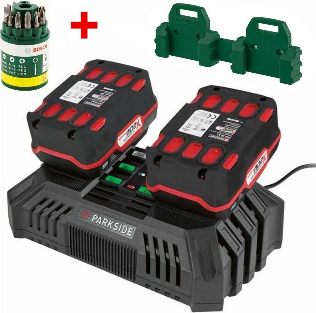 PARKSIDE Doppel Ladegerät PDSLG 20  mit 2 x Akku 4.0 Ah 2 Produktbild 