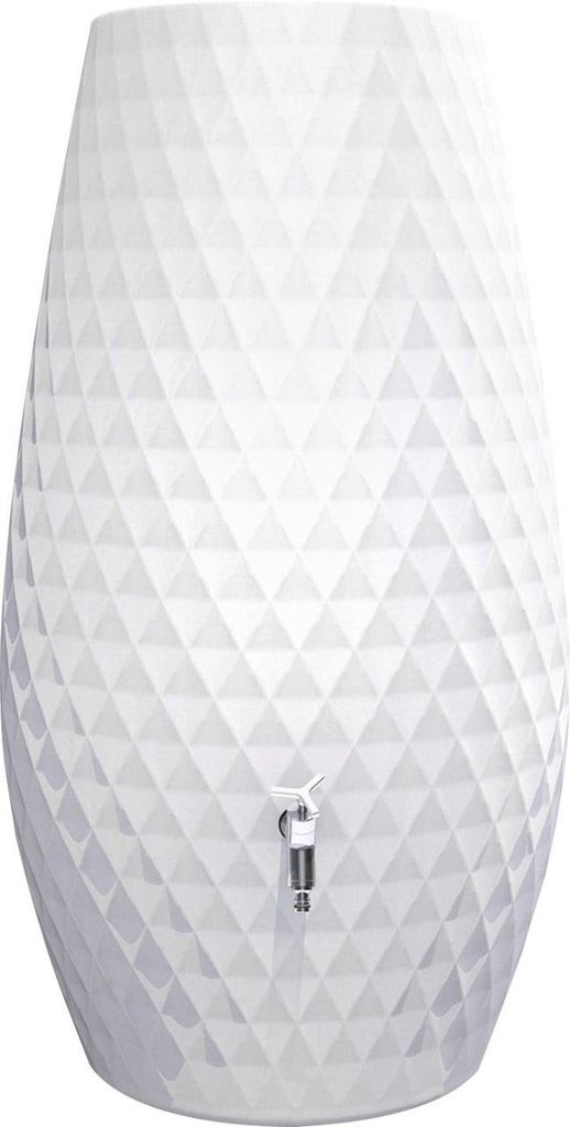 Garantia Regentonne Triagon 2in1 oval inkl. Pflanzschale 230 L arctic