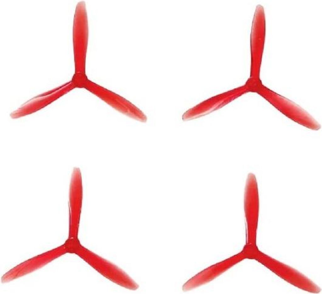 T-Motor T4944 4,9 Zoll 3-Blatt Propeller Crystal Red (2CW+2CCW)