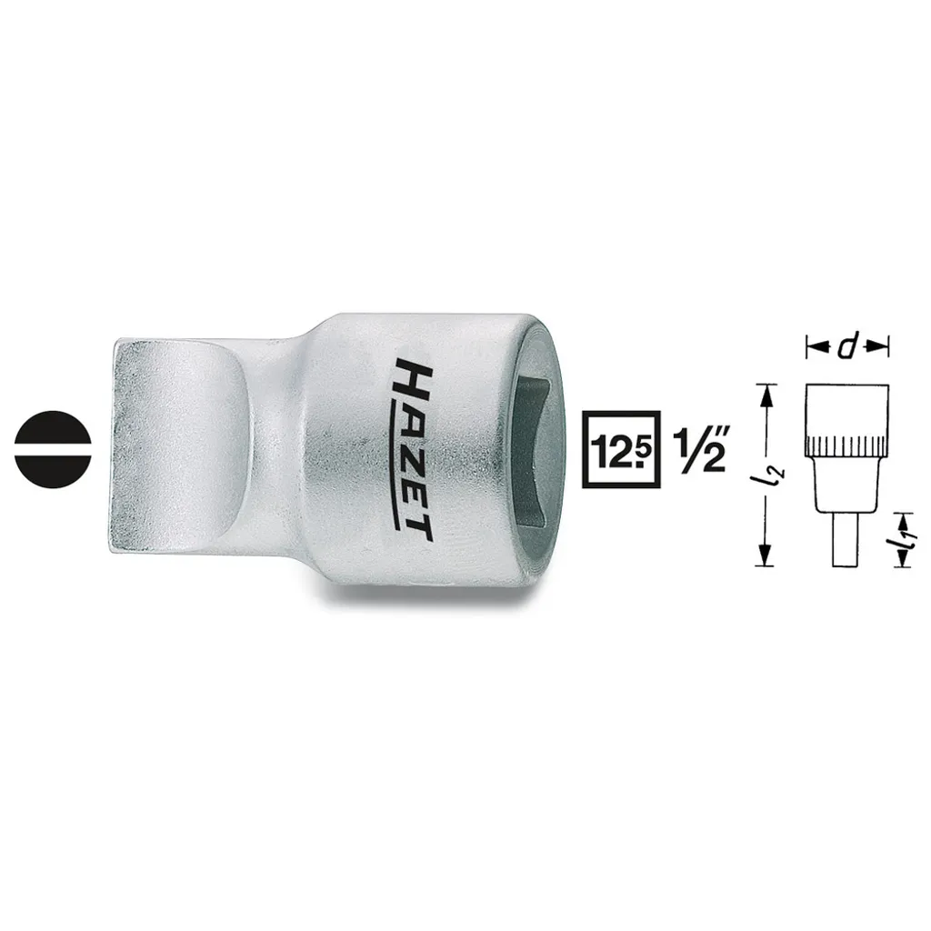 HAZET 980-2X13 Bussola per Viti a Taglio 13mm | Made in Germany