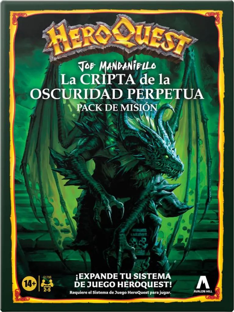 HeroQuest Cryptes de la Terreur Extension avec 10 Quêtes et 15 Figurines