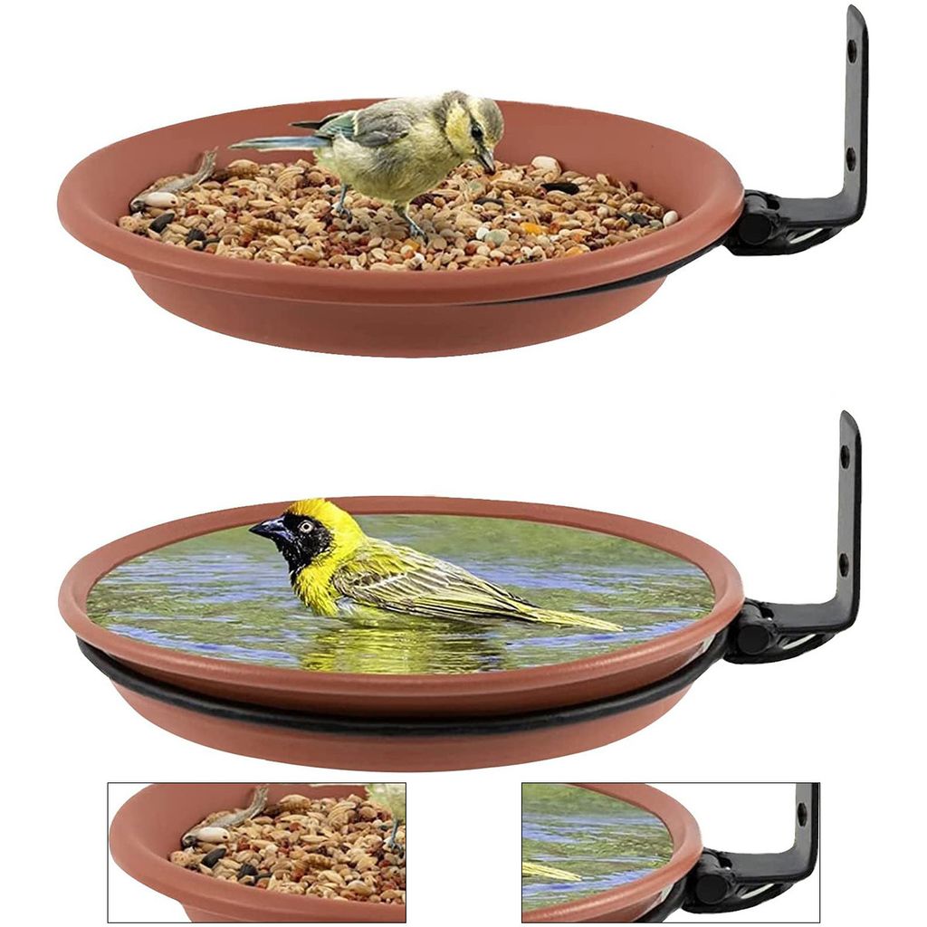 2 Stücke Vogelfutterspender Und Vogeltränke,Für Den Produktbild 