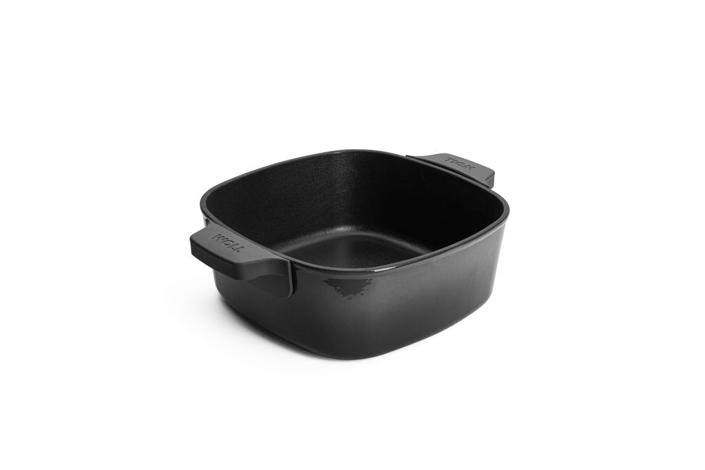 WOLL 'Iron Kasserolle viereckig mit Deckel in Carbon Grey Produktbild 3