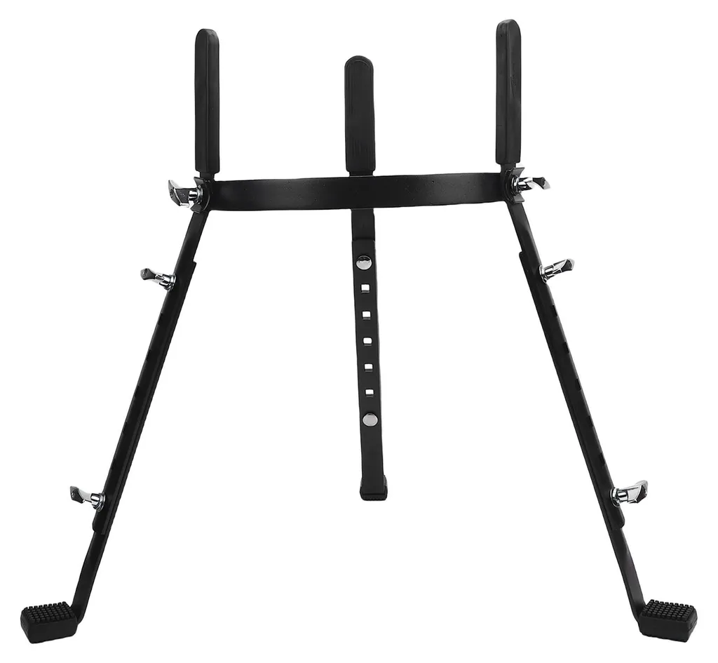 Support Conga pour Concert avec Hauteur Ajustable et Base Stable Noire