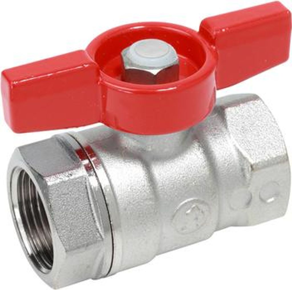 Giacomini roter Absperrschieber-Kugelhahn, 3/4 ̋