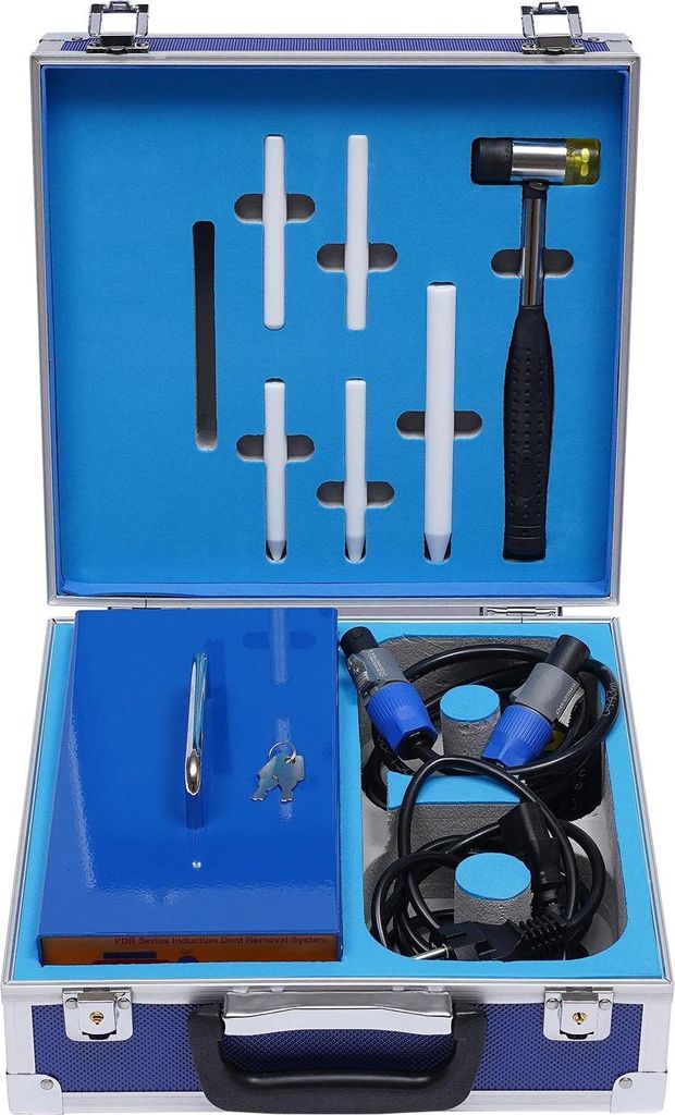 Induktionsheizer PDR - Hot Box Beulenentferner - 1380 W - 220 V 50/60 Hz - 150 kHz - Lackschadenfrei - Aluminiumlegierungsgehäuse - Blau