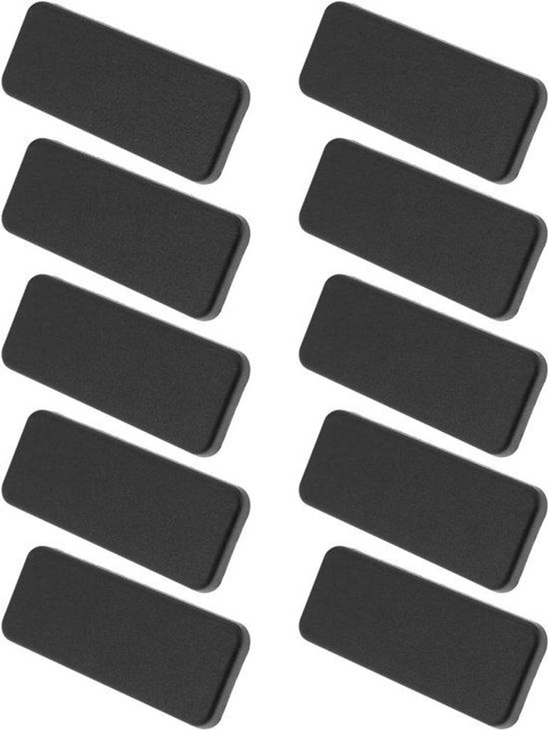 Industrielle Aluminium Profildeckel 10er Pack schwarz 16x40mm I-Slot 8