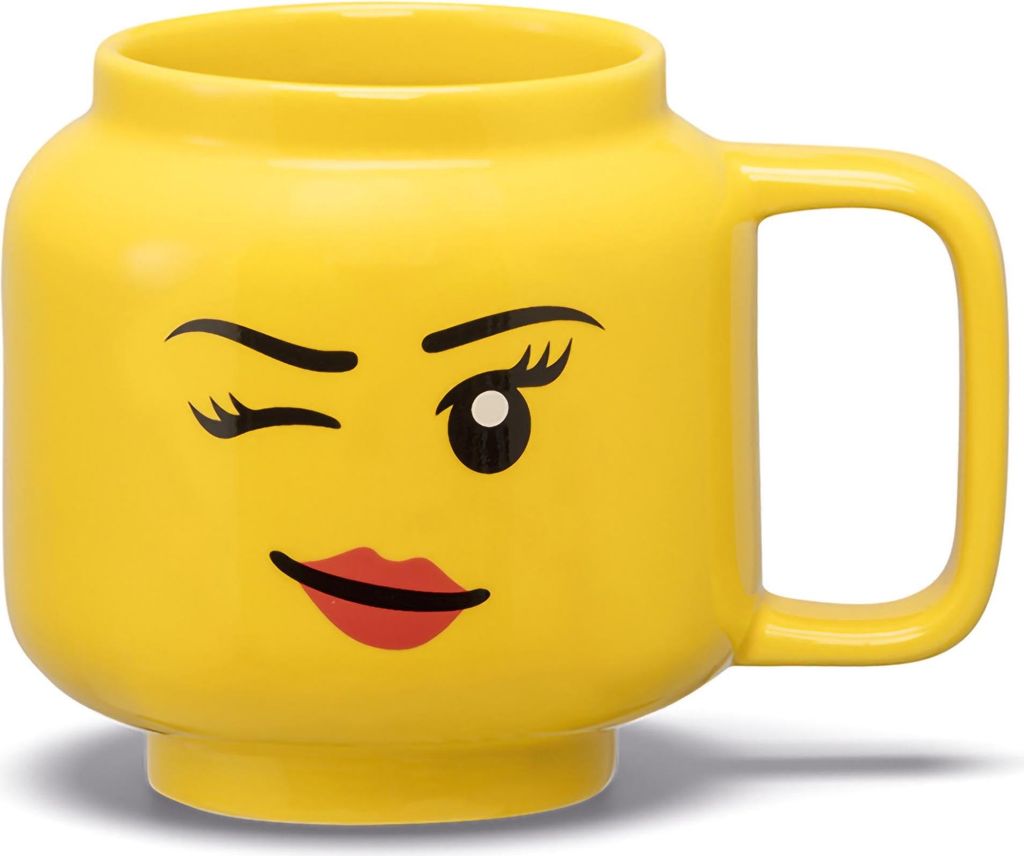 Kleine LEGO-Keramik-Tasse – Mädchen, das zwinkert Produktbild 