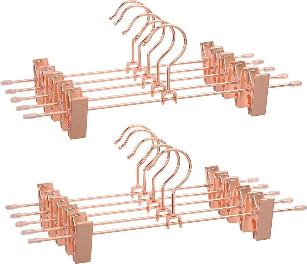 Lot de 10 pinces à dessin en or rose métallisé - Accessoire de bureau chic