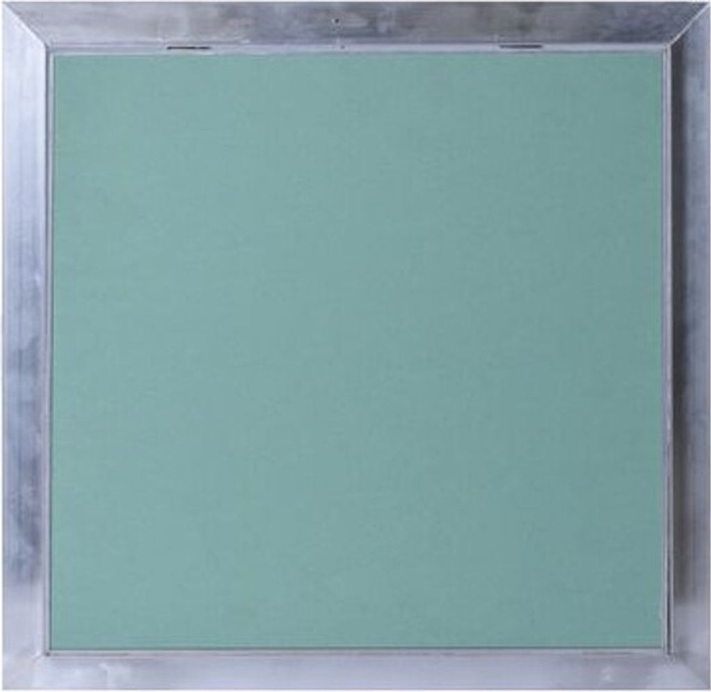 Revisionsklappe 300mm x 300mm mit Gipskarton grün GKBI für Feuchtraum Stahl Revisionstür Wartungstür vierkant Schlüssel