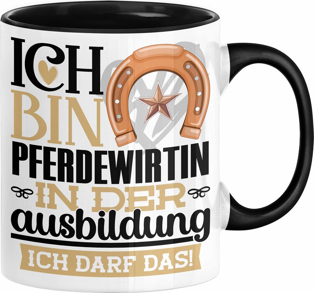 Pferdewirtin Ausbildung Start Geschenk Tasse Ich Bin Produktbild 