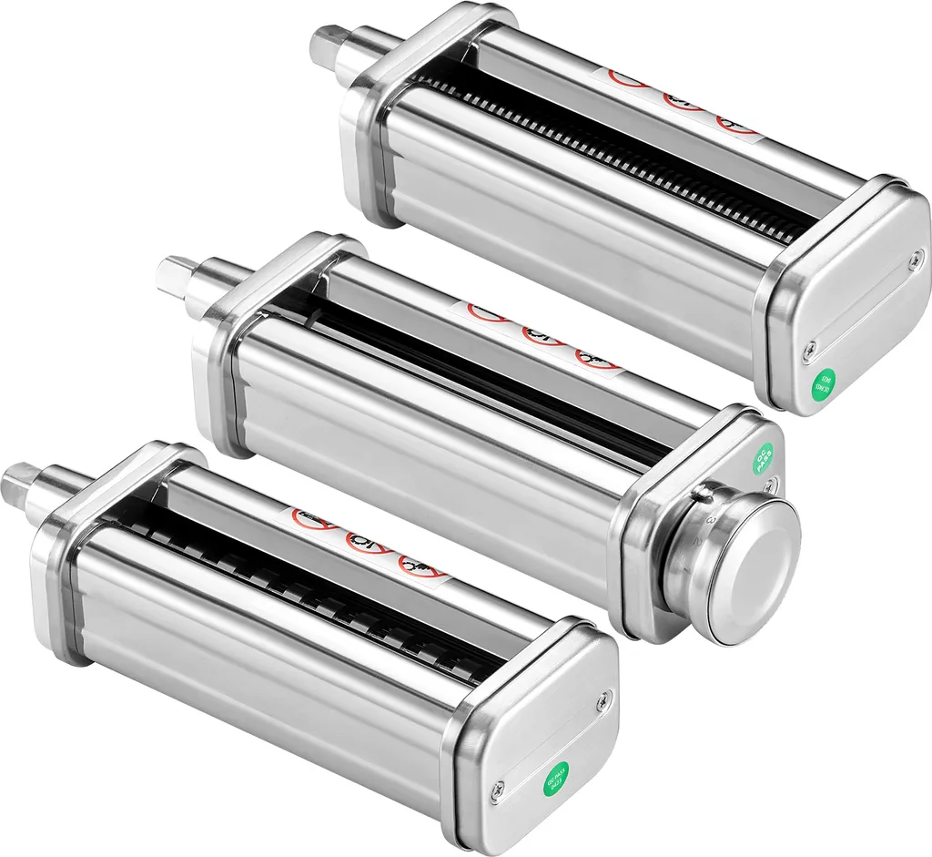 SucceBuy Accessori Pasta KitchenAid Acciaio Inox - Set 3 in 1 Sfoglia
