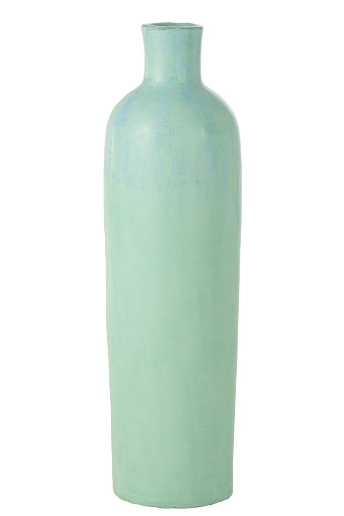 J-Line Vase Justine Terracotta Blau Large