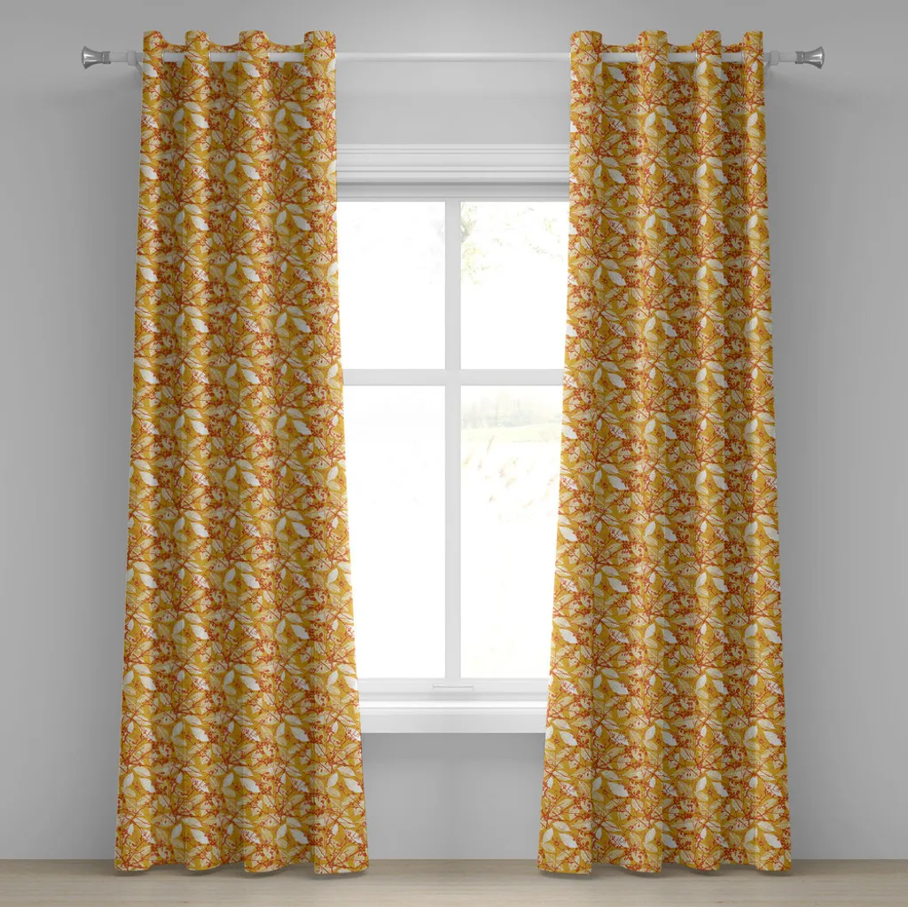 Rideau d'ameublement automnal 280x175 cm pour une ambiance chaleureuse