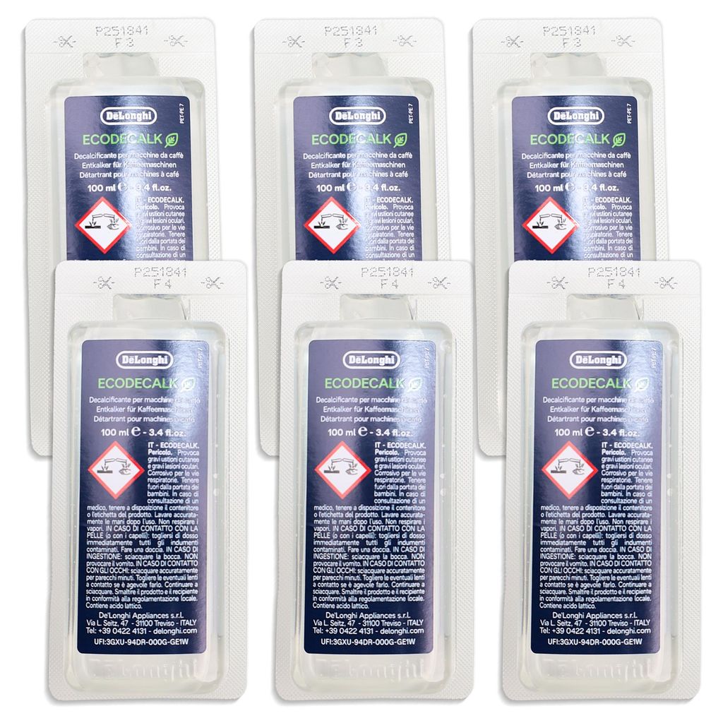 DeLonghi 5513292821 Entkalker 3x 2x100ml EcoDecalkMini für Produktbild 