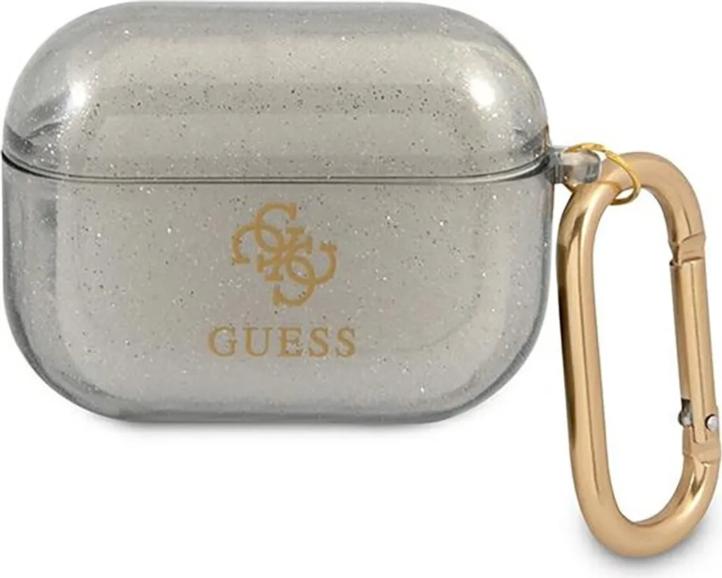 Custodia Guess AirPods Pro Cover Collezione Glitter Nero GUAPUCG4GK