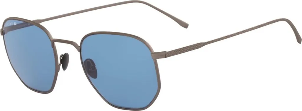 Lunettes de soleil Lacoste L206S 033 - Monture aviateur grise pour homme