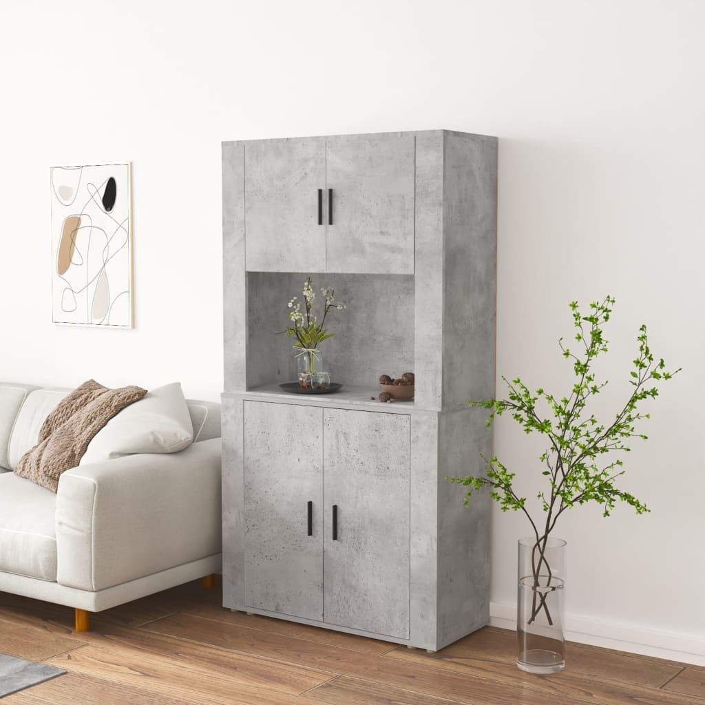 Maison Exclusive - Highboard Betongrau Holzwerkstoff