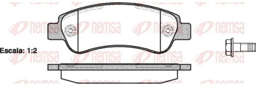 Plaquettes de Frein pour Maintenance Jumper et Ducato - REMSA 1238.00