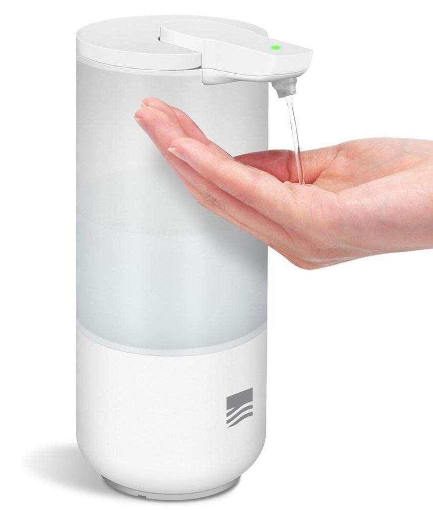 Automatischer Seifenspender SP1 mit Sensor, berührungslos, 250 ml, Schutzart IPX6, automatische Dosierung, weißer Seifenspender