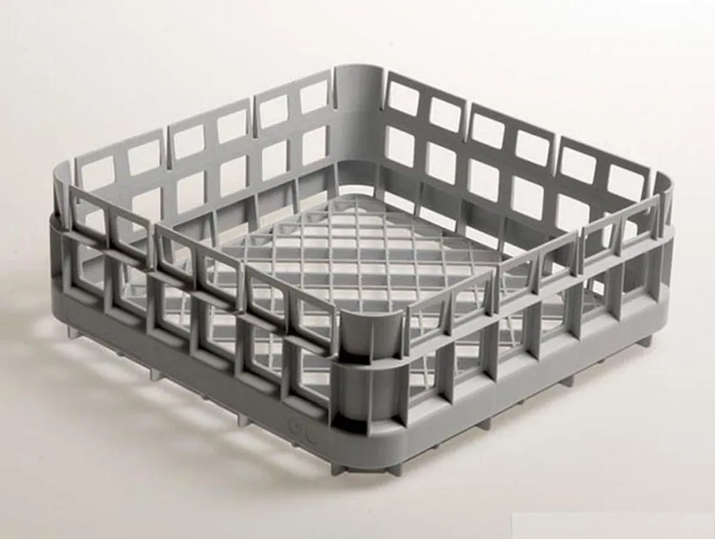 Panier en verre KBS rectangulaire 385x385x150 mm en plastique robuste