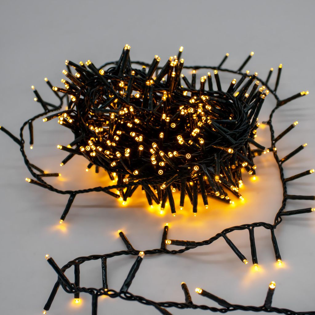 Weihnachts Lichterkette soft gold 11m für Außen mit Timer - Produktbild 
