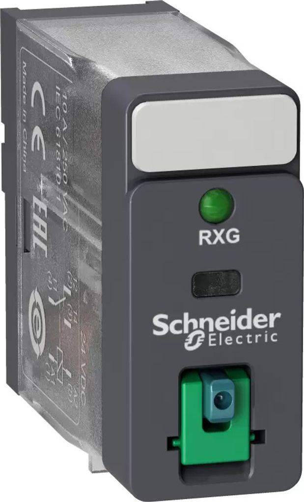 RXG12BD Interface-Relais mit LED, 1 Wechsler, 24 V, 10 A (RXG12BD)