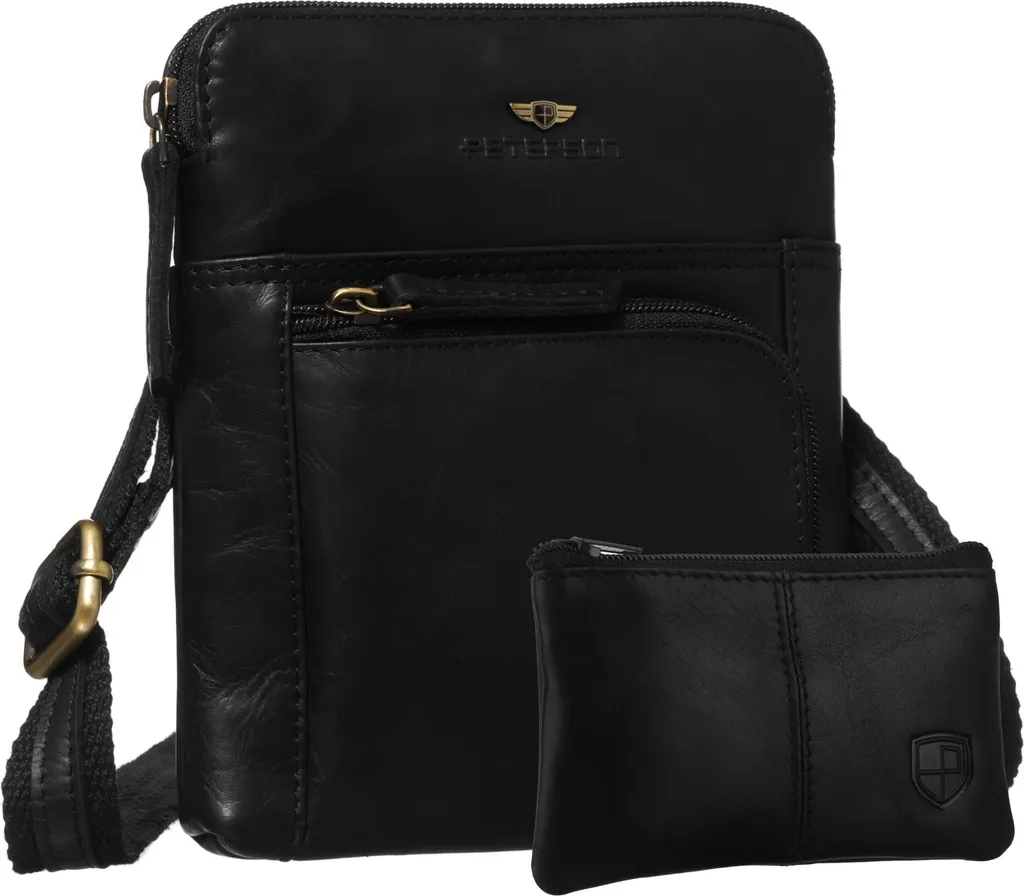 Borsa Shopper PTN 1904E-OPU-0345 Pelle Nera: Praticità Quotidiana