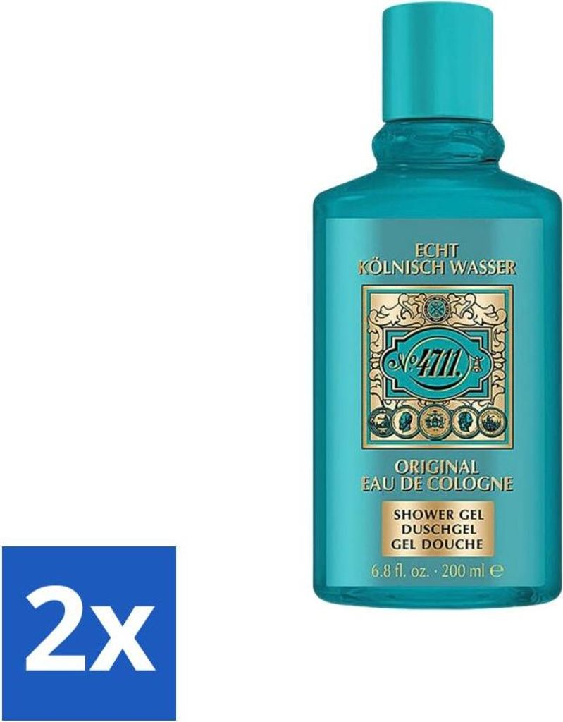 4711 - Echt Kölnisch Wasser - Duschgel - Original Eau De Cologne - 200 ml - Vorteilspack - 2 Stücke