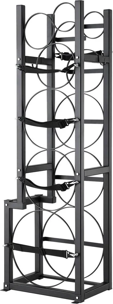 Support cylindrique 6 emplacements pour bouteilles gaz et réfrigérant