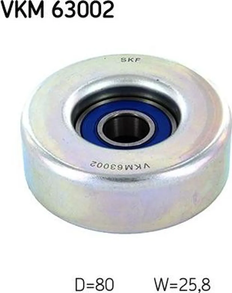 Galet de renvoi SKF VKM 63002 pour entretien courroie Honda Civic Jazz