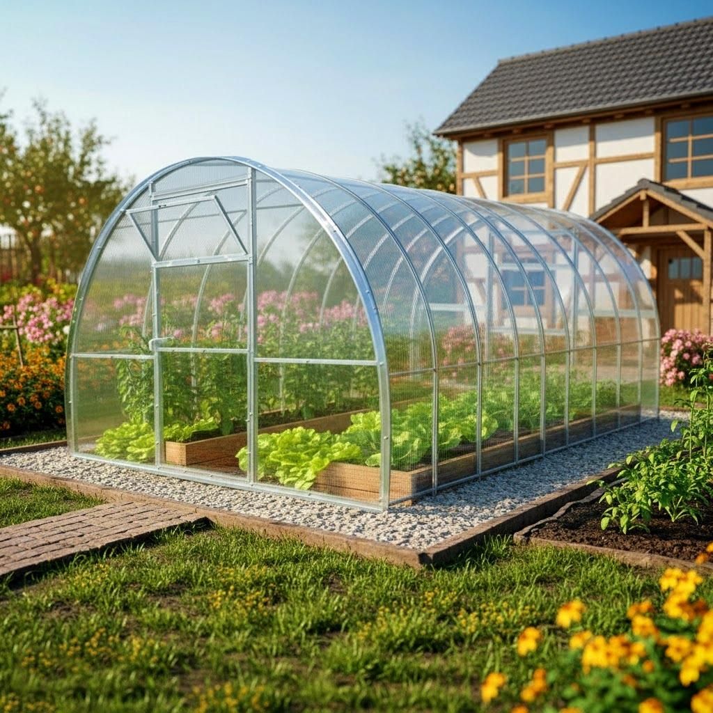 Gewächshaus Garten Titan 3x6m mit 4mm Polycarbonat