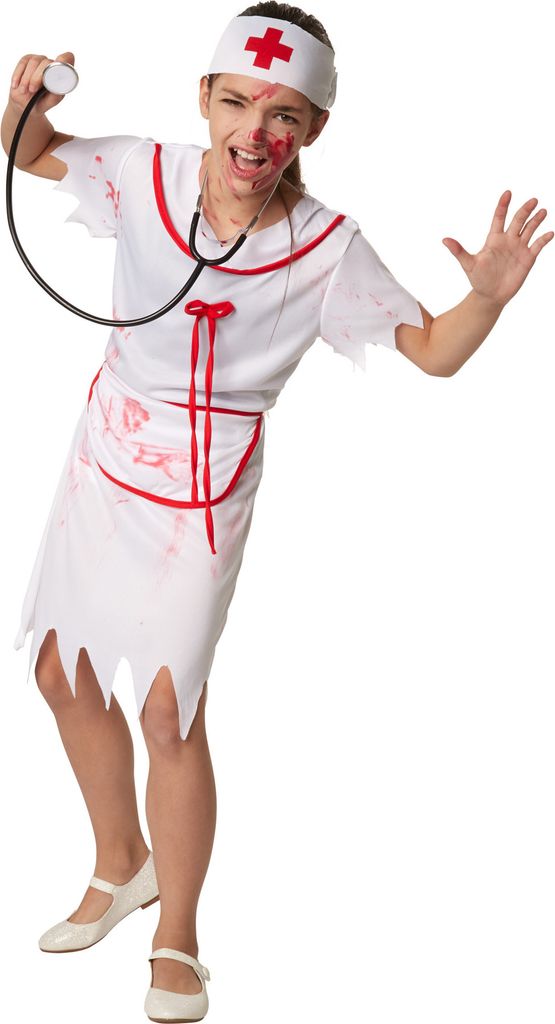 dressforfun Mädchenkostüm Gruselige Zombie Krankenschwester
