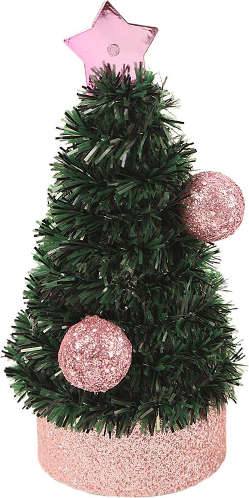 12,7 cm Mini-Weihnachtsbaum, künstlicher Tisch-Weihnachtsbaum mit Sternspitze für die winterliche Kamindekoration