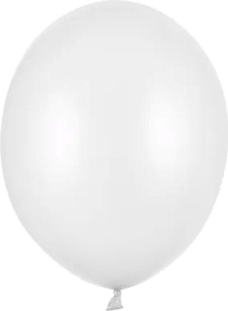 100 Stk. Luftballon Ø12cm "Uni Metallic" |  Pure White Produktbild 