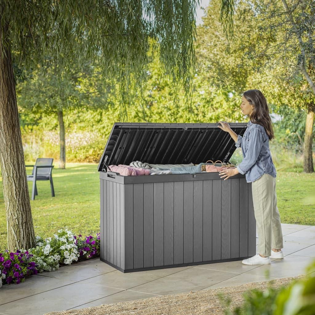 Keter Gartentruhe Darwin 670 L Graphitgrau Ecom Produktbild 