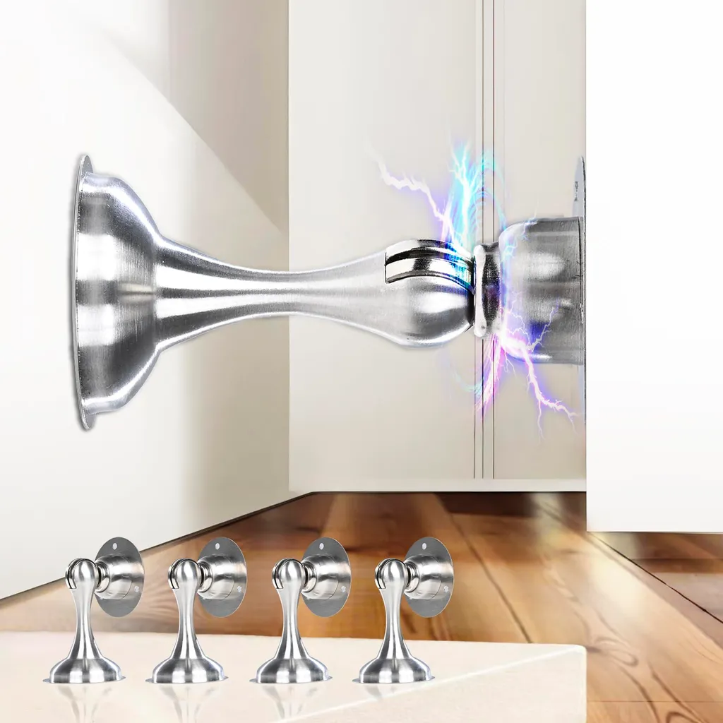 Dites Adieu aux Portes qui Claquent avec ces 4 Butées Magnétiques en Inox