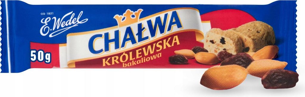 Król Chałwa Bakaliowa Sezamowa z Orzechami i Rodzynkami 50 Obrázek produktu 