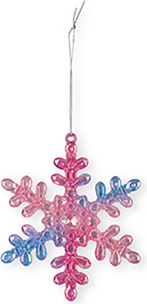 Winterliche Acryl-Weihnachtsbaumkugeln: Bunte Schneeflocken, Ballerina-Tänzerin und Federanhänger für den Weihnachtsbaum