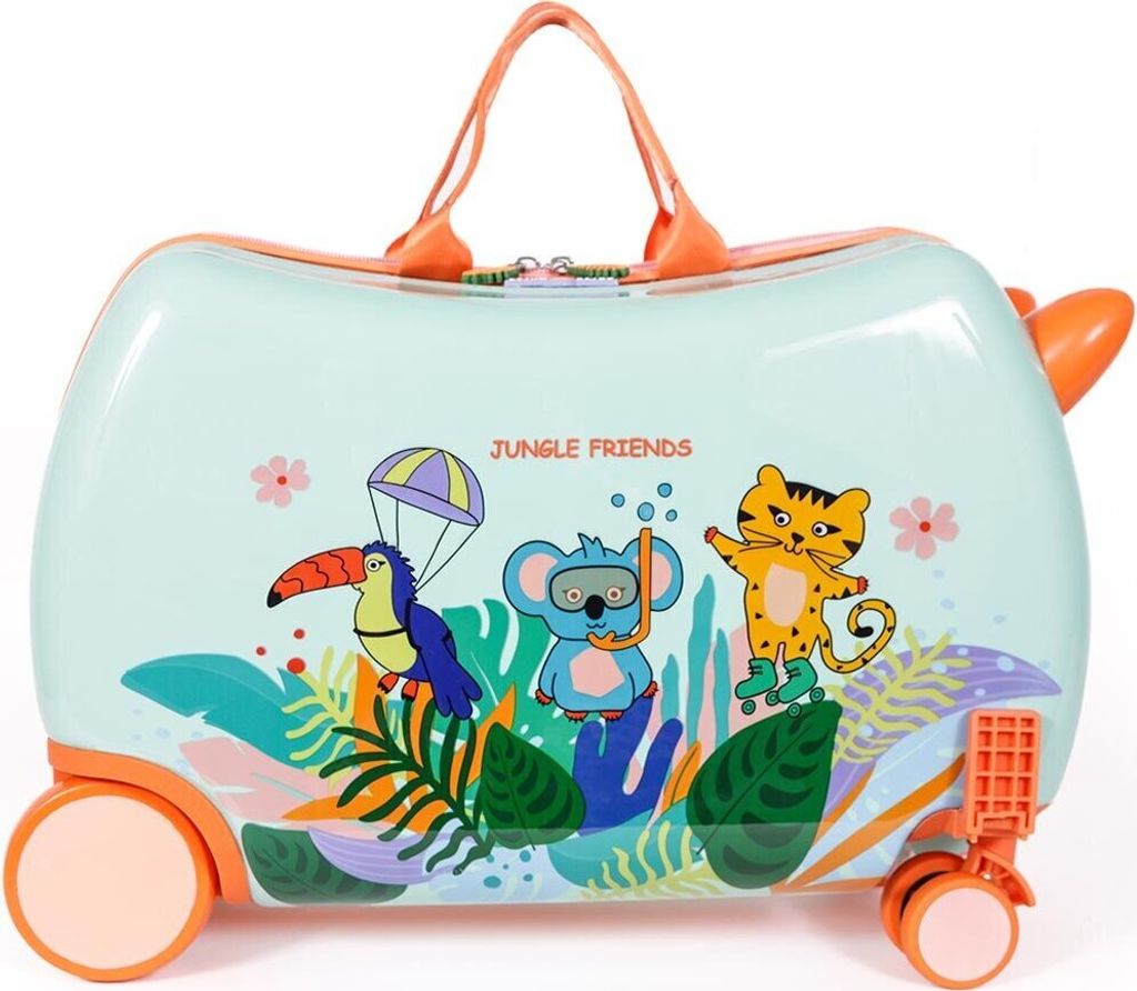 Milk&Moo Jungle Friends Rollkoffer für Kinder, Sitzkoffer, Produktbild 