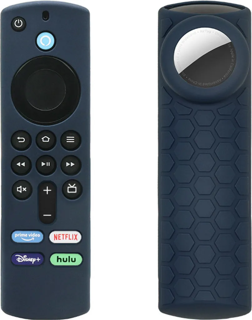 Cover Silicone INF per Fire TV 2024 e AirTag - Protezione Blu Notte