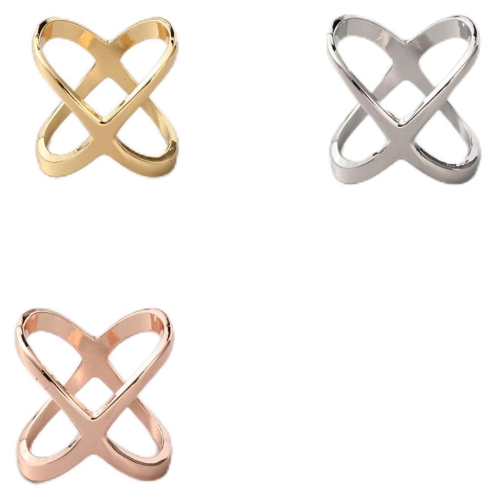 3 Schalclips aus Legierung, 24 mm, X-Design, Damen