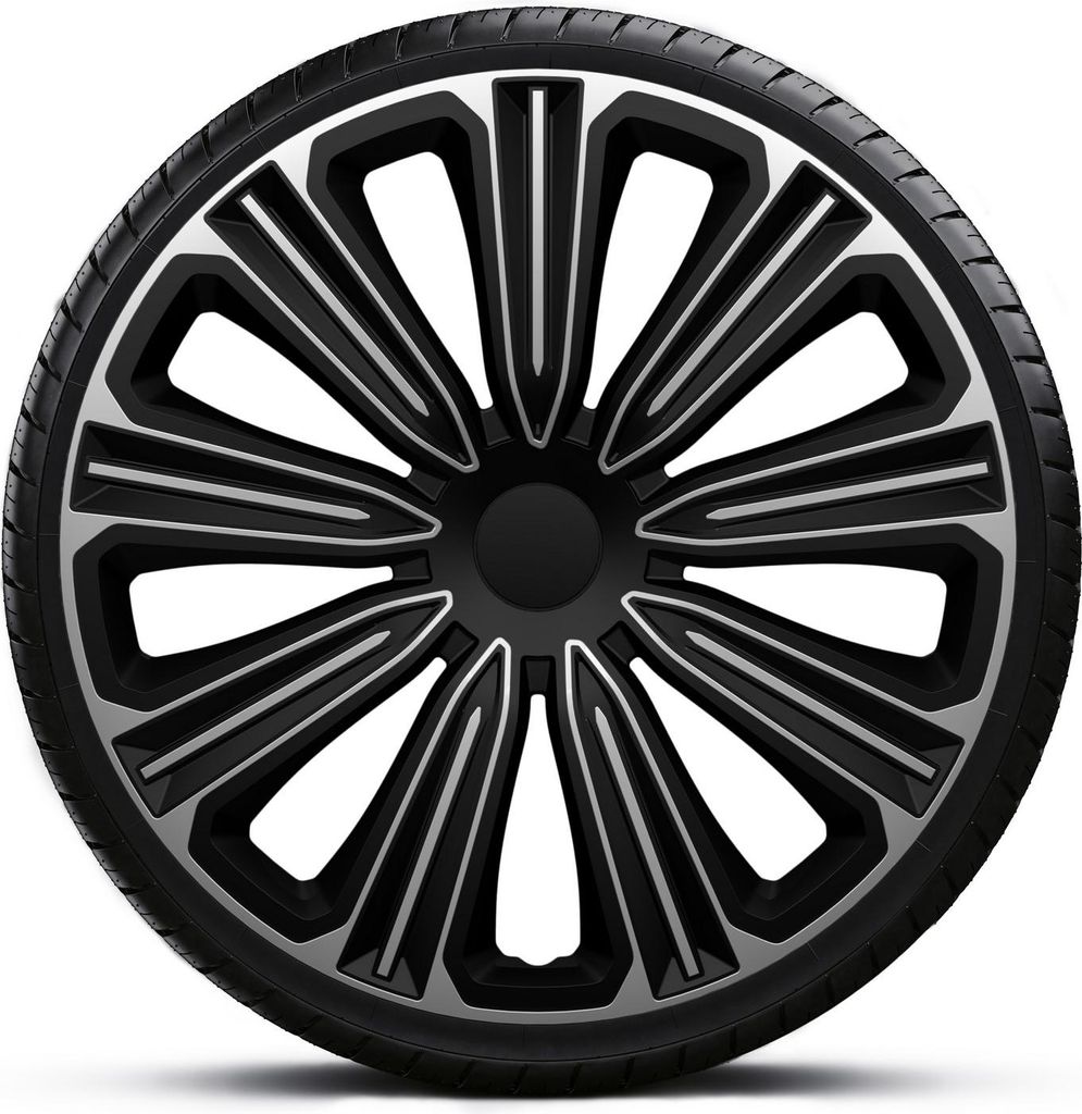 Radkappen Radzierblenden EINZELN (1Stück) 16 Zoll ROSSO SILVER BLACK Z499706