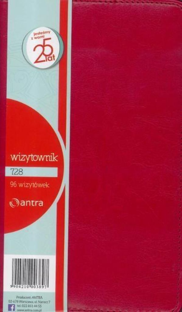 Vizitkář 96 trojskladový 728 červený ANTRA Obrázek produktu 
