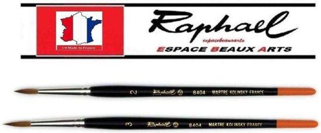 Kolinsky Sable Bürsten-Set 2er Größe 2 & 3 - Import aus Frankreich